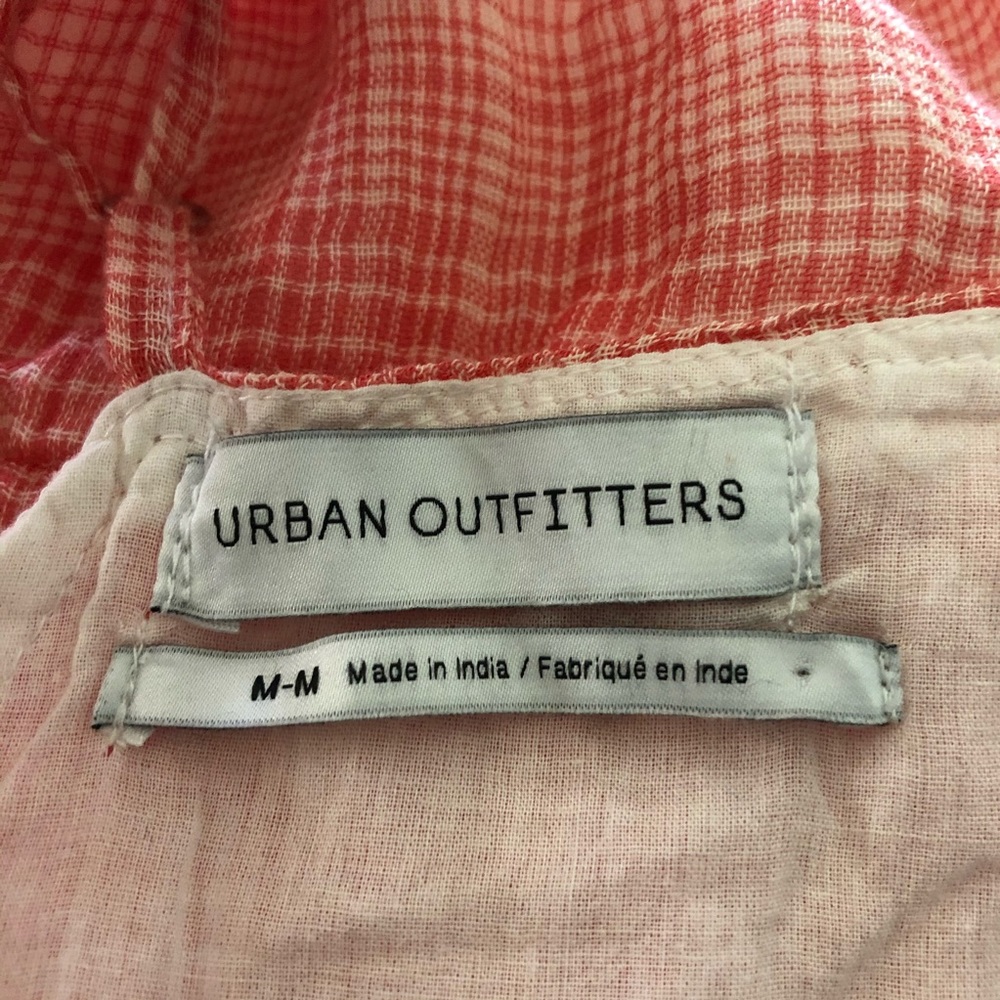 Urban Outfitters Wide Leg Gauze Jumpsuit Plaid - Picture 6 of 6